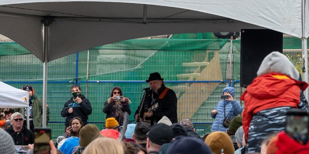 Neil Young Appeared for His First Live Performance In Four Years